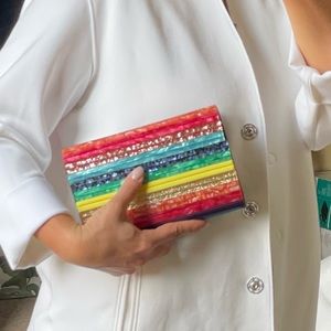 Kurt Greiger London rainbow clutch